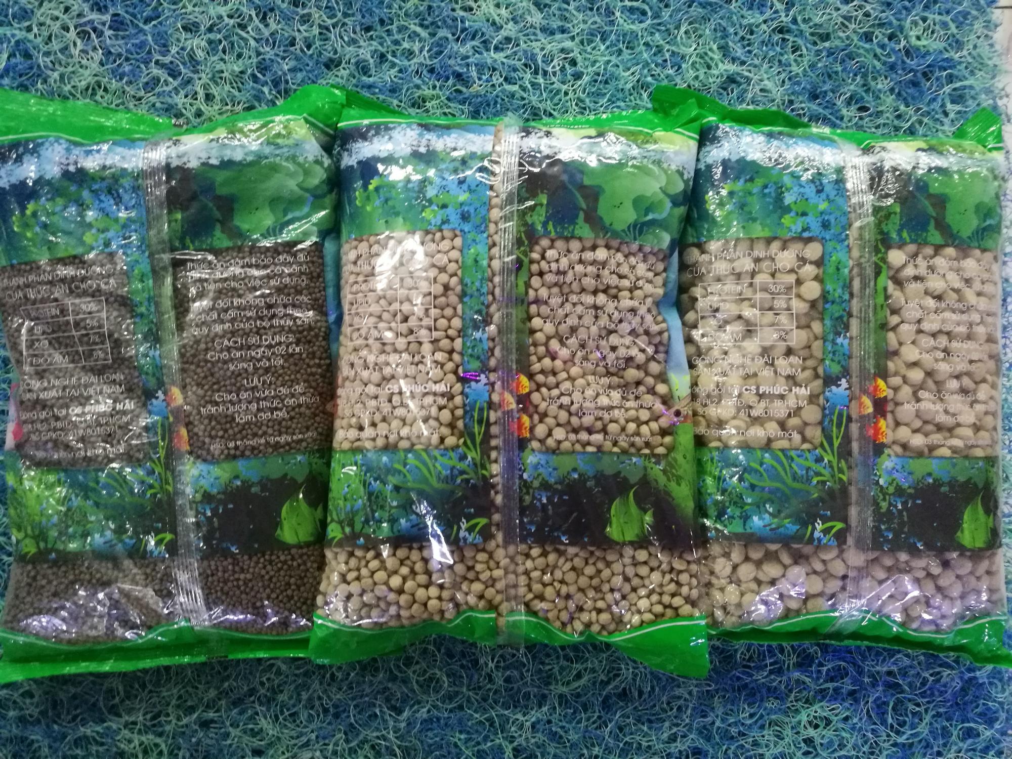 Thức ăn cho cá 500gram hạt nhỏ Việt Nam