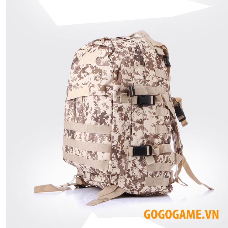 Balo 3 Pubg Size Lớn - Tặng Móc Khóa Mũ Level 3 Pubg (Sa Mạc)