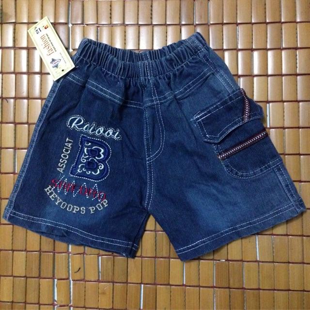 Quần jean đùi bé trai, chất jean mềm, co dãn, kiểu dáng nam tính