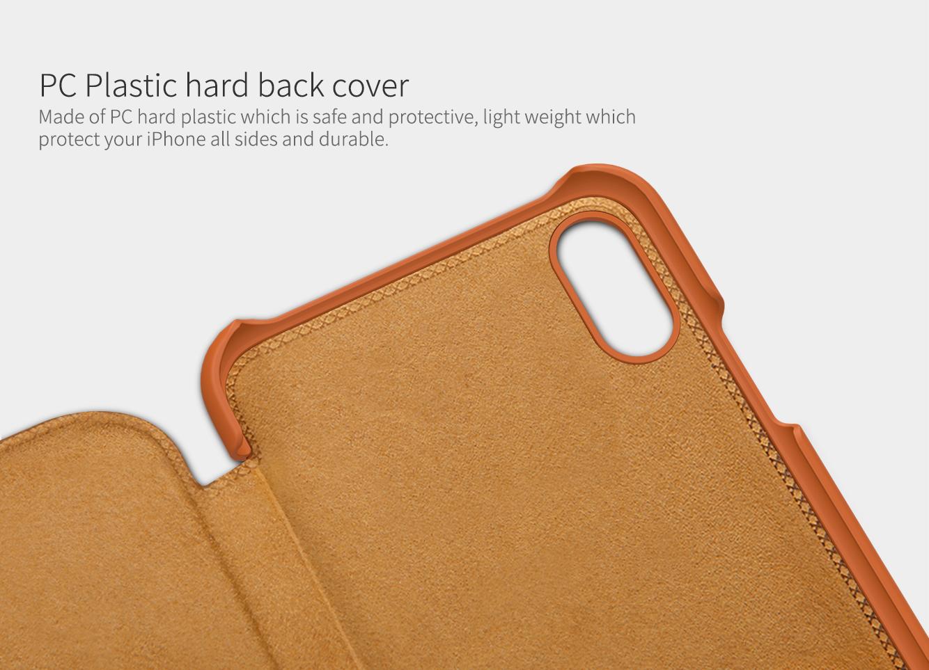 Bao Da Nillkin cho iPhone Xs Max QIN Leather (6.5 inch)