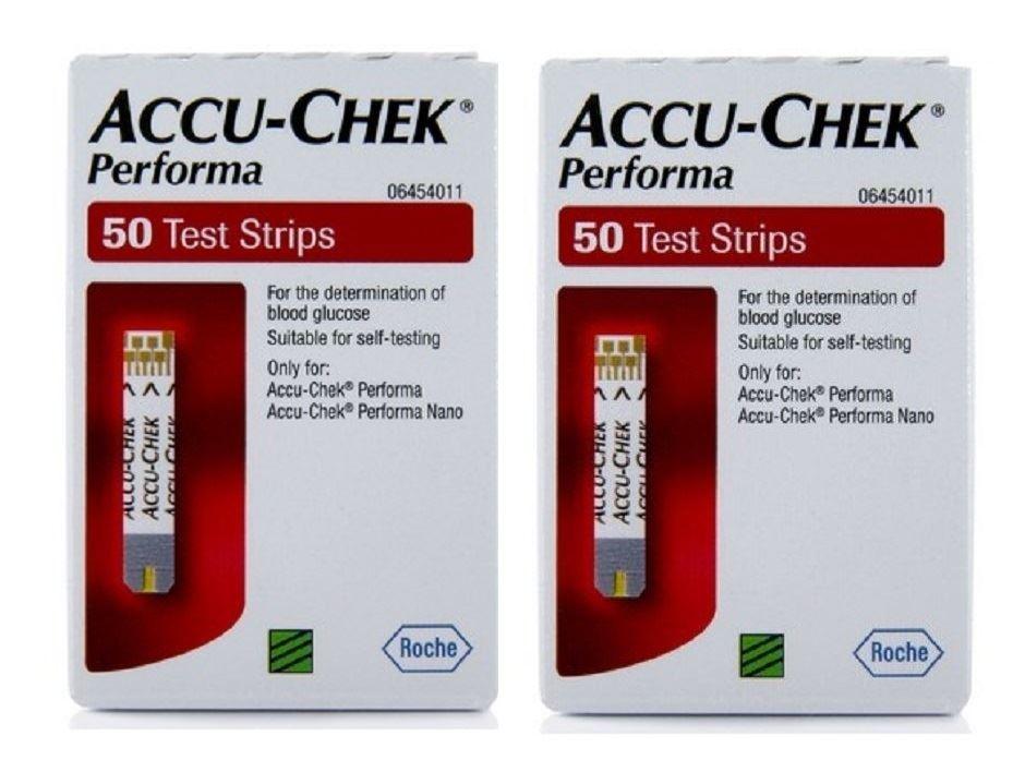 Que thử đường huyết Accu-Chek Performa (Hộp 50 que)