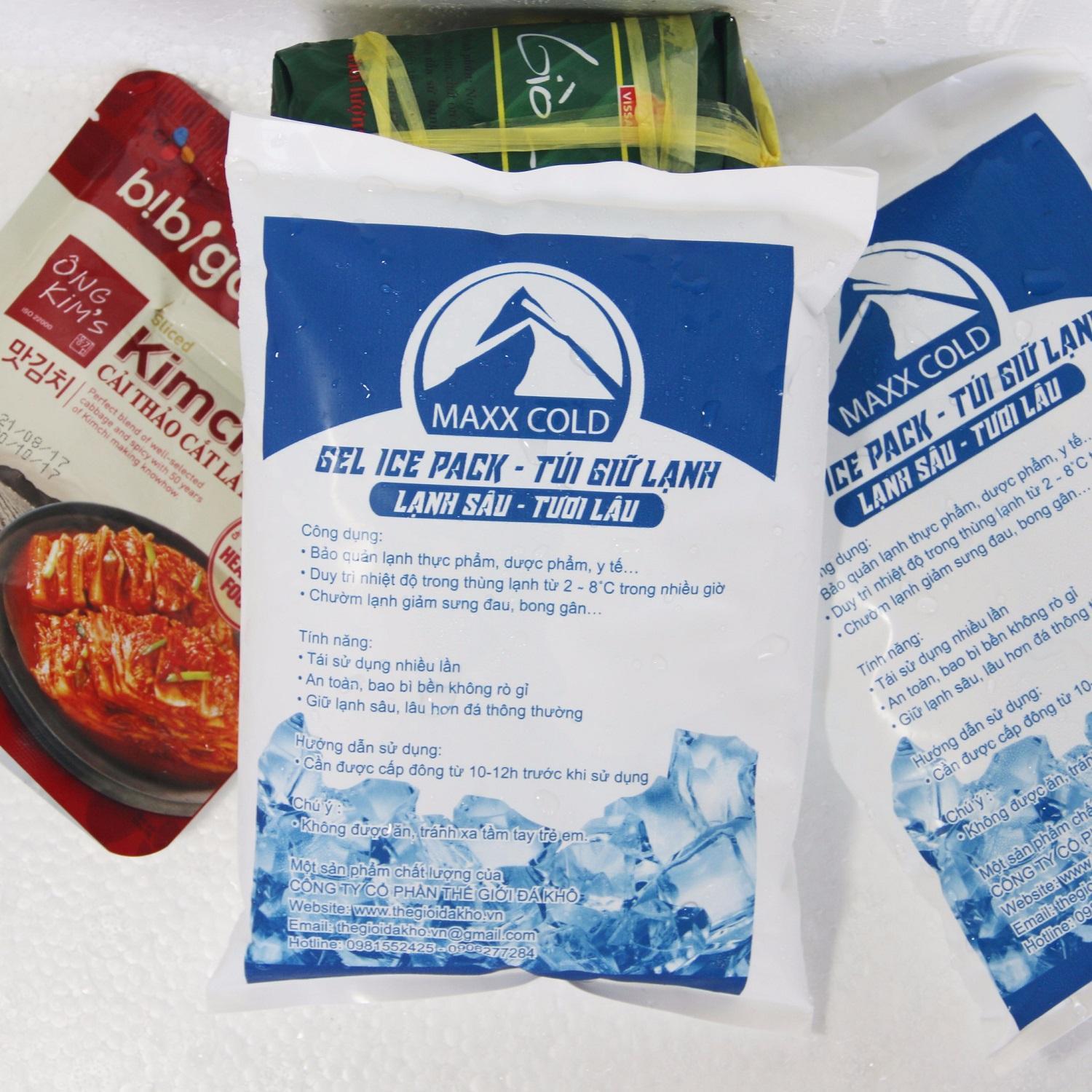 Đá khô túi gel MaxxCold 400g (COMBO 5 TÚI)