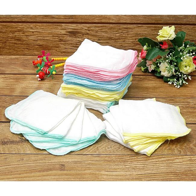 Combo 10 chiếc Khăn sữa cao cấp Kim Ngân 4 lớp (kích thước 25 x 30cm) cho bé