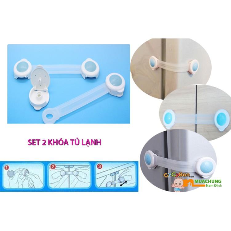 SET 2 KHÓA TỦ LẠNH AN TOÀN CHO BÉ
