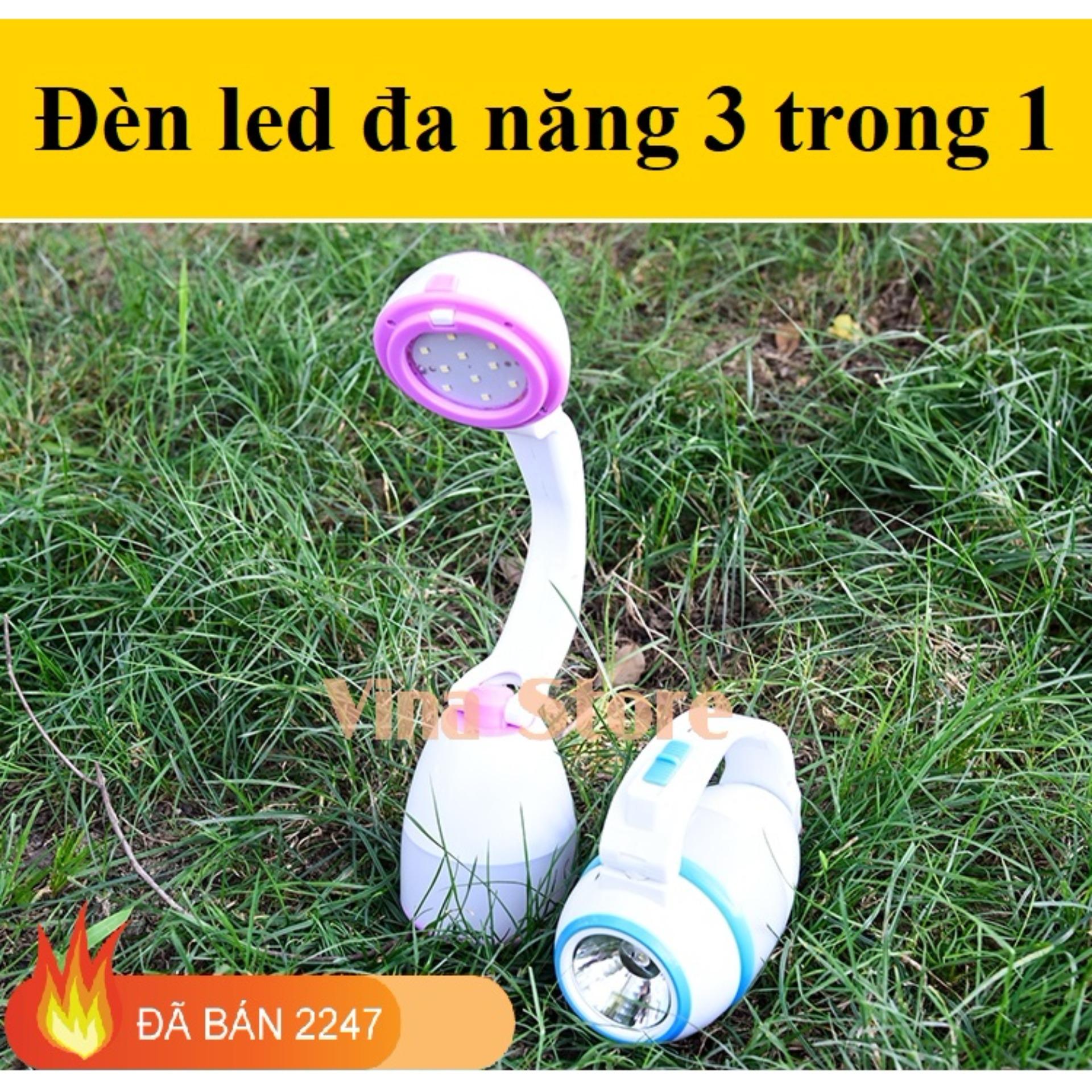 Đèn học để bàn|Đèn Led chống cận|Đèn Led Đa Năng 3 Trong 1 Kiêm Đèn Ngủ, Đèn Học, Đèn Pin|Chất Liệu Nhựa ABS Chịu Nhiệt, Bóng Led Tiết Kiệm Điện