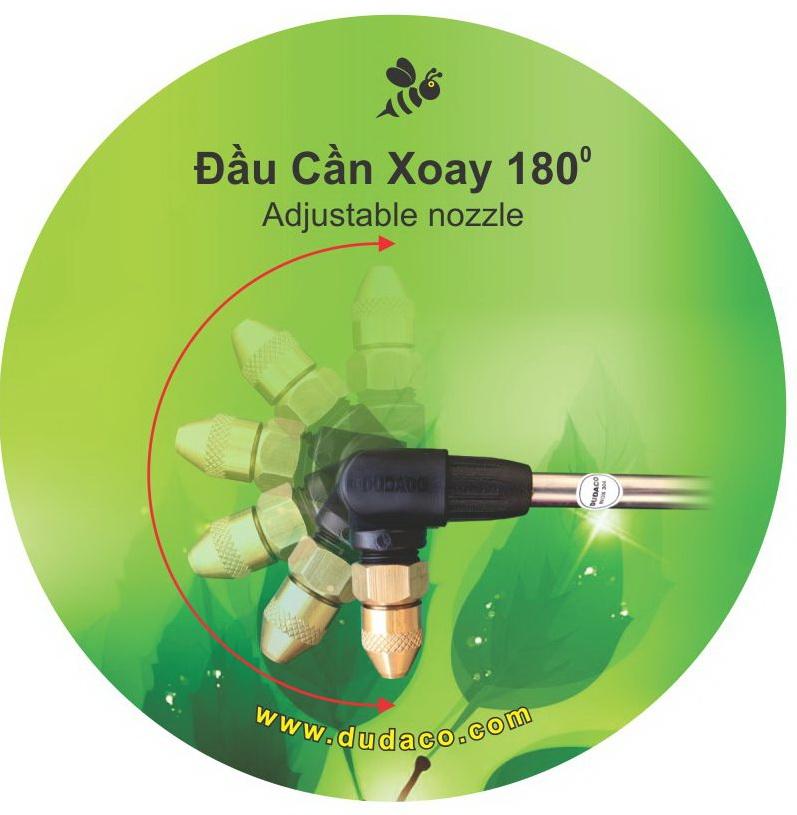 Bình phun thuốc trừ sâu 4 lít béc xoay (Vàng) - Dudaco