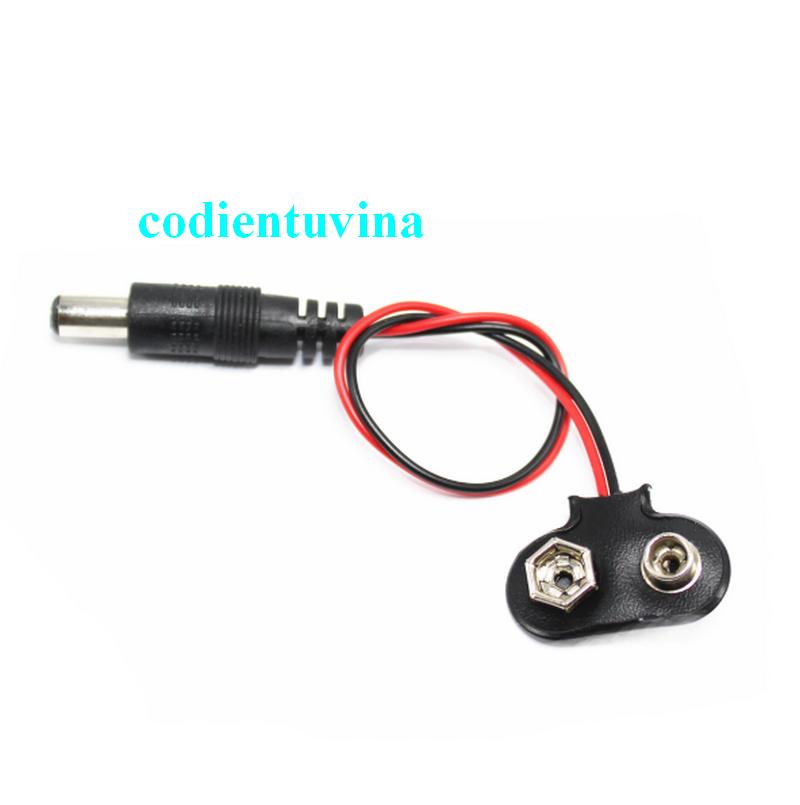 Dây đế pin 9v ra jack dc