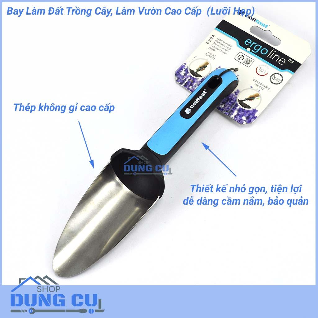 Bay Làm Đất Trồng Cây, Làm Vườn Cao Cấp Cellfast (Lưỡi Hẹp)