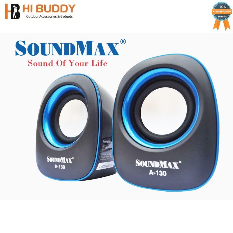 Loa vi tính Soundmax A-130/2.0 6W RMS (Xanh)