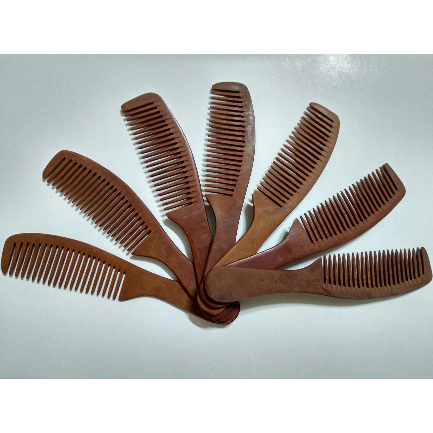 Lược bầu chải đầu bằng gỗ phíp - Small Size 14cm