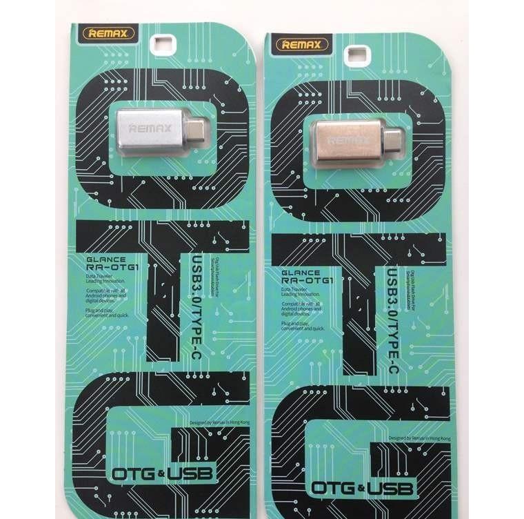 Đầu chuyển đổi OTG Remax RA-OTG1 - chuyển từ USB 3.0 sang cổng TypeC (Vàng đồng) - Nhất Tín Computer