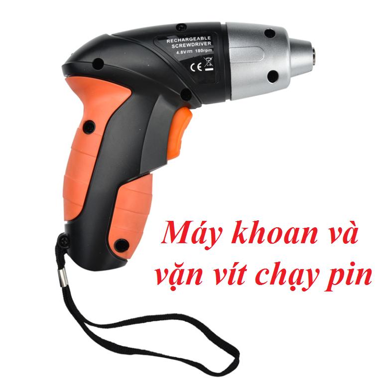 Máy khoan và vặn vít dùng pin mini DZT kèm phụ kiện
