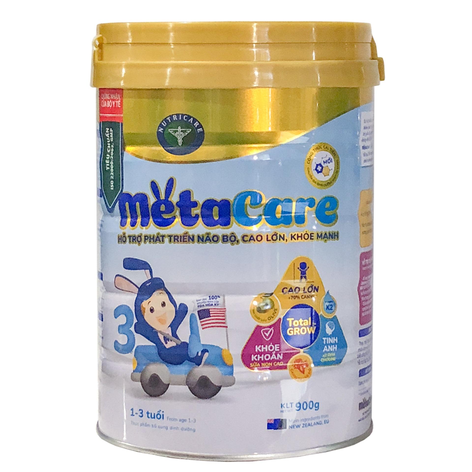 [CHÍNH HÃNG] Sữa Bột MetaCare Total GROW 3 Hộp 900g (Cho trẻ 1-3 tuổi)