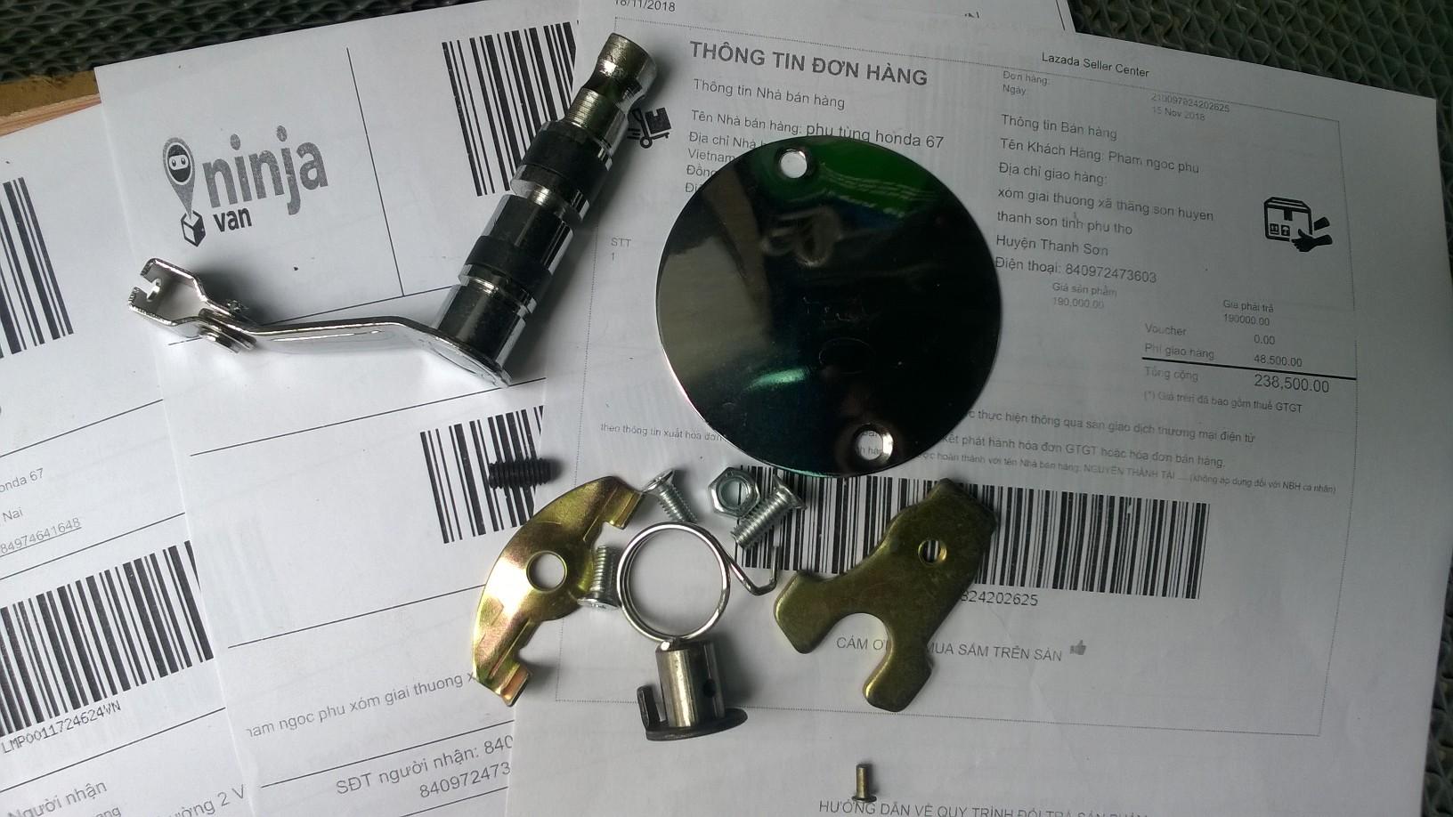 bộ phụ kiện bên nồi xe honda 67