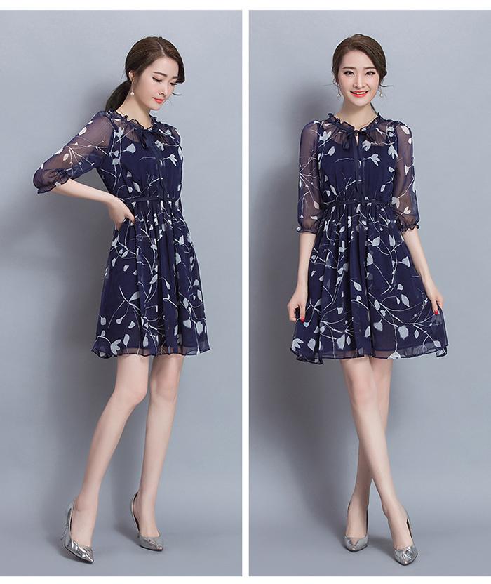 ĐẦM XÒE HOA BALAN CAO CẤP BEYEU1688 -  BY3193(XANHĐEN)