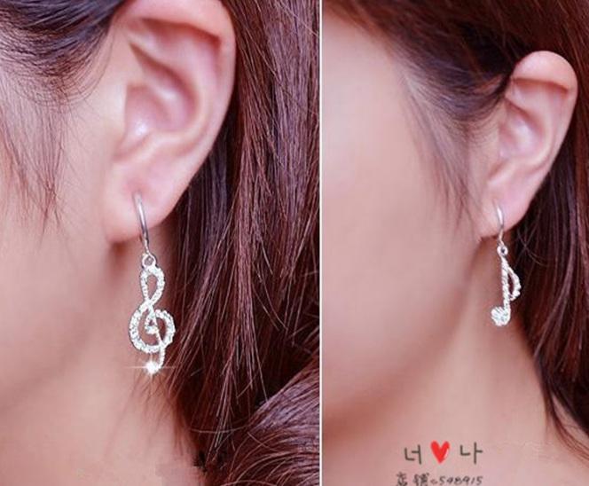Bông tai hình nốt nhạc - 2128