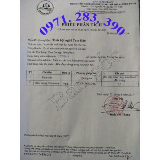 1kg tinh bột nghệ đỏ nguyên chất