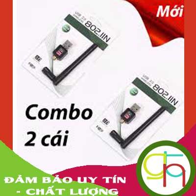 Bộ 2 USB thu sóng WiFi có anten tốc độ 150Mbps 
