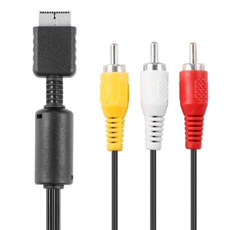 Dây Cable AV Hình + Tiếng cho máy PS2/PS3 loại chuẩn theo máy
