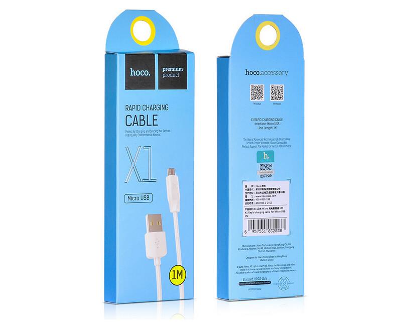 Cáp sạc và truyền dữ liệu Hoco X1 cổng Micro USB dài 1m cho Android