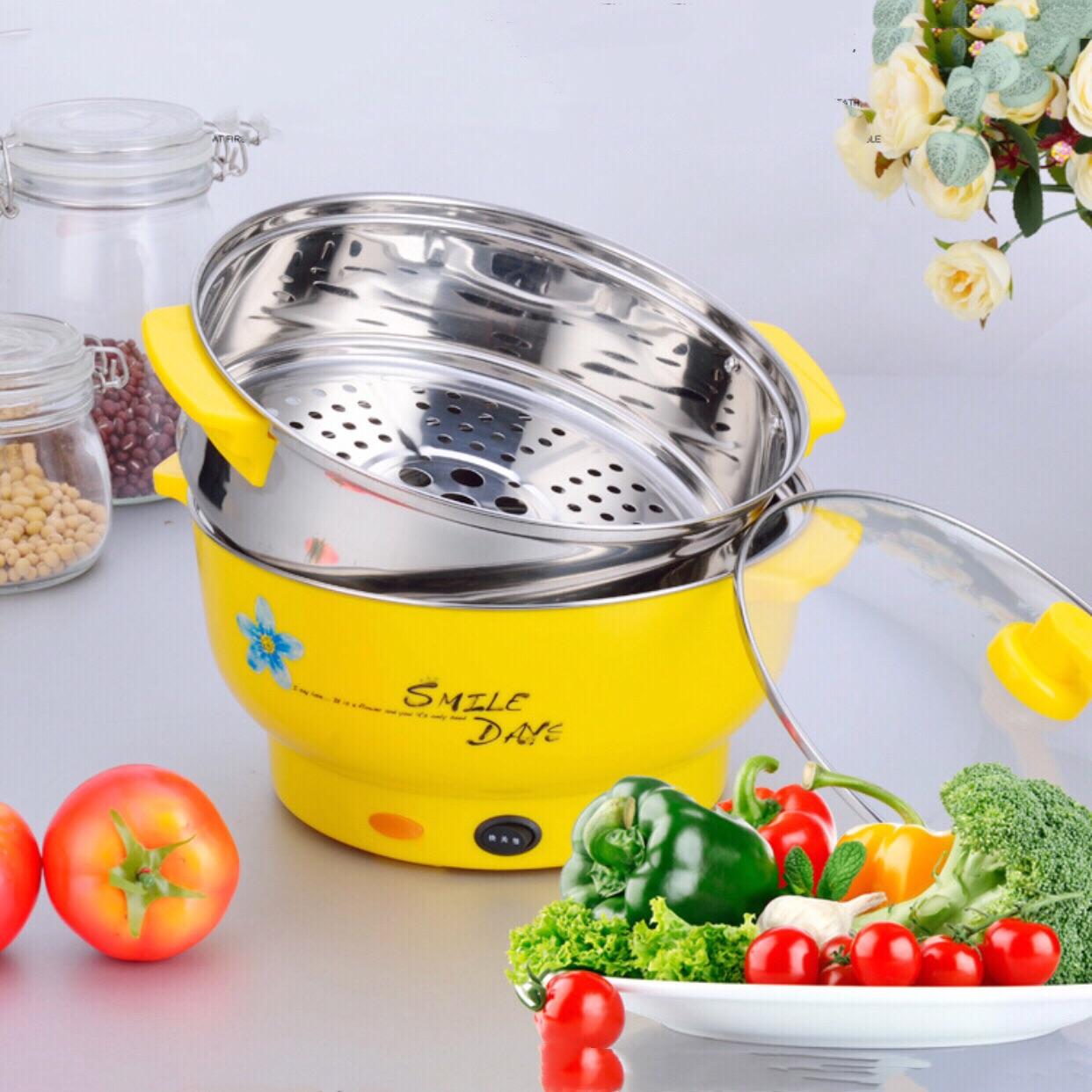 [HCM]BỘ NỒI XỬNG HẤP INOX SIÊU TỐC ĐA NĂNG 22CM