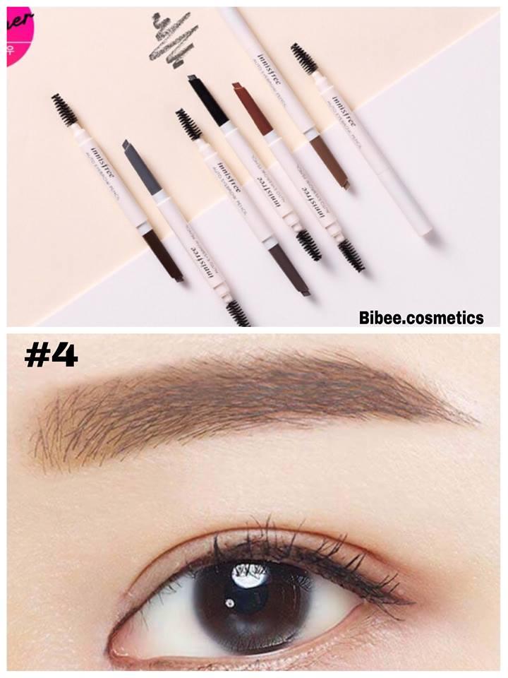 [HCM]Chì kẻ mày Innisfree Auto Eyebrow Pencil màu #04 #Nâu #ashbrown kẻ siêu êm siêu mượt