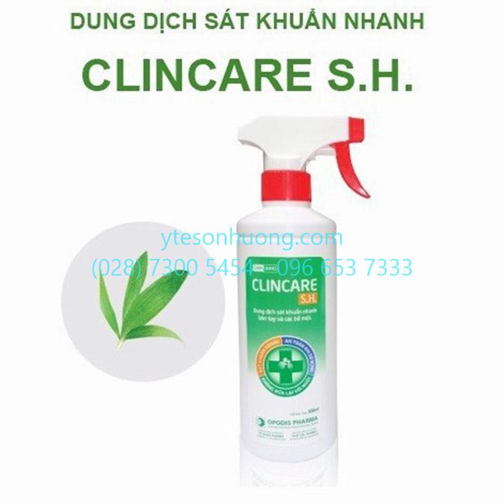 Dung dịch sát trùng bề mặt Clincare S.H (500ml)