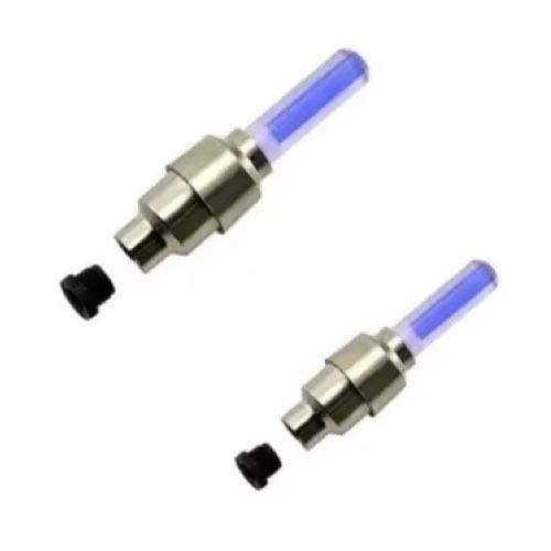 Bộ 2 đèn led gắn van bánh xe đạp (xanh dương)