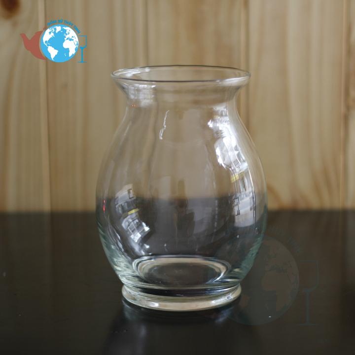 Ly thuỷ tinh uống sinh tố hình bầu dục 480ml