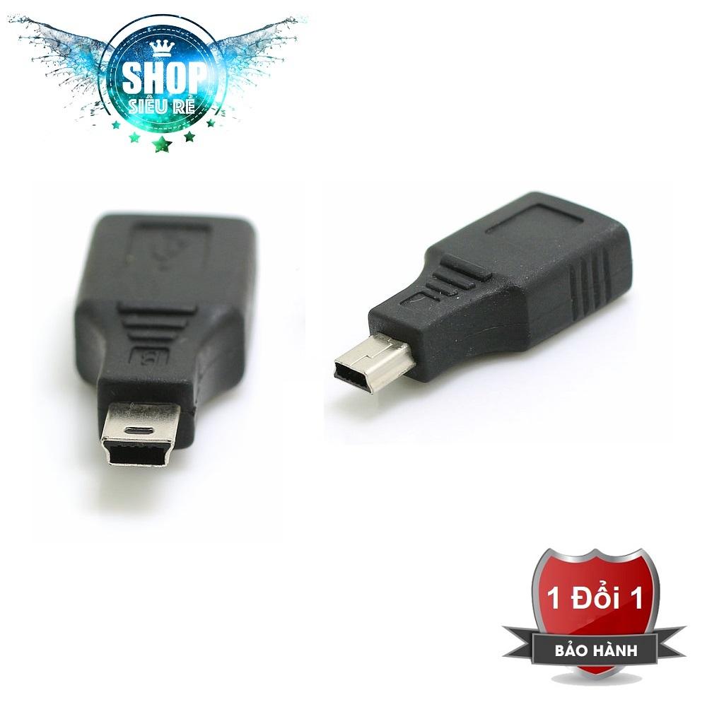 Đầu OTG mini USB cho ô tô kết nối USB ca nhạc