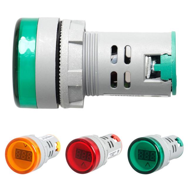 Đèn báo volt phi 22 xanh