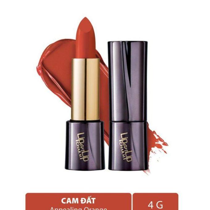 Son lì Collagen siêu mịn Lip On Lip Charm Appealing Orange 4g (Cam đất)