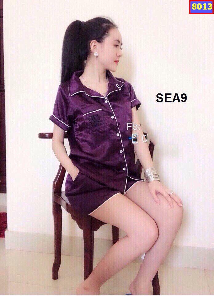 Đồ Bộ Nữ Ngắn Chất Phi Bóng Mặc Nhà