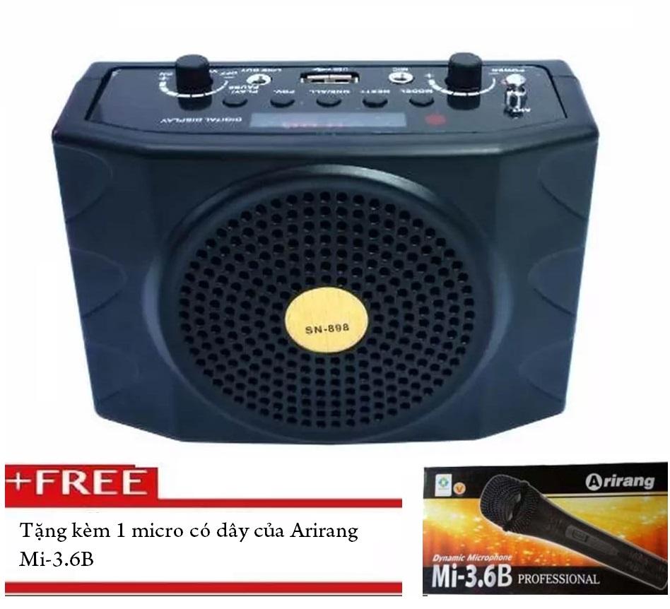 Máy trợ giảng hong kong electronics sn-898 + tặng micro arirang 3.6b