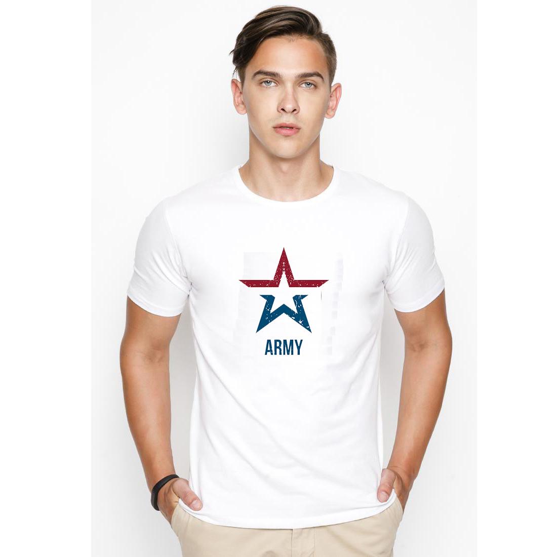 Áo thun nam ngôi sao Army