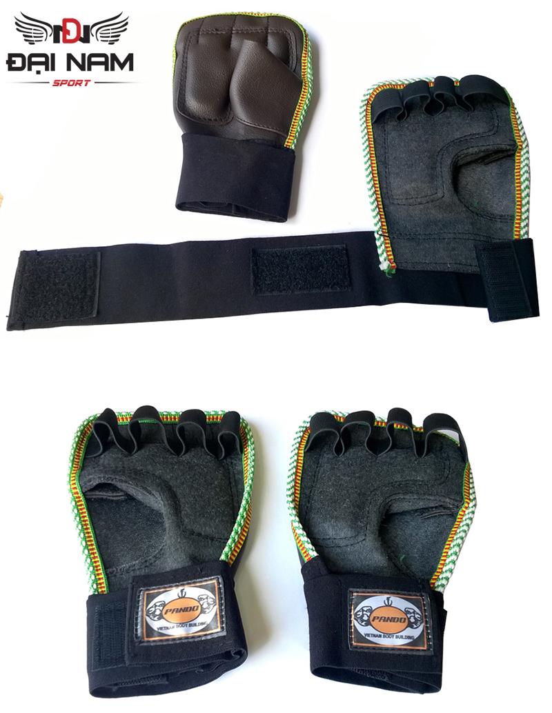 [Lấy mã giảm thêm 30%]Găng tay tập tạ Pando giá rẻ (Có viền cuốn)