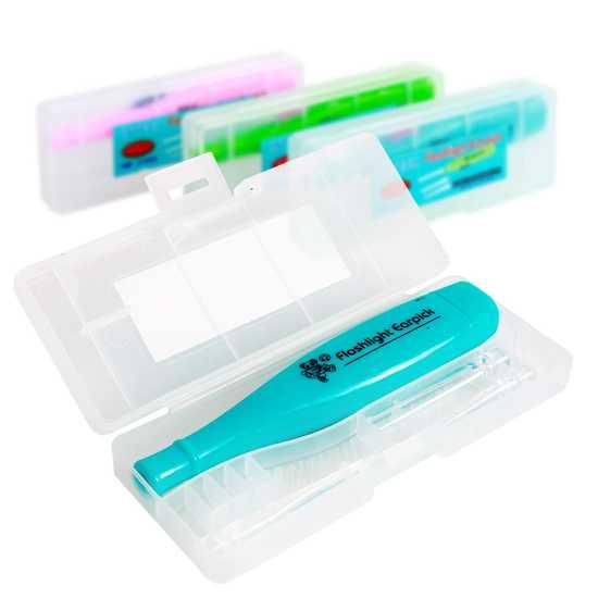 Ngoáy tai có đèn , Dụng cụ lấy ráy tai có đèn Flashlight Earpick, Hộp dụng cụ lấy ráy tai có đèn cho bé, Ngoáy tai có đèn