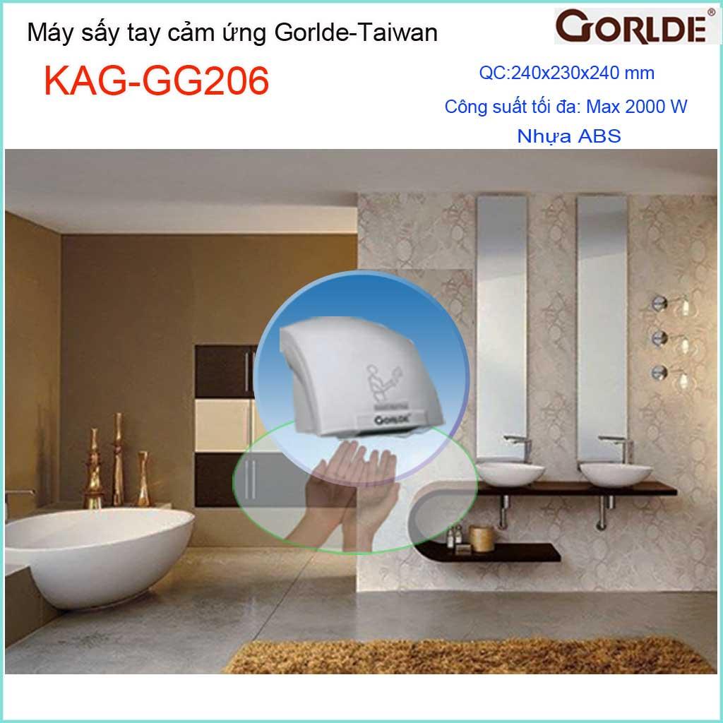 Máy sấy tay cảm ứng Gorlde KAG-GG206