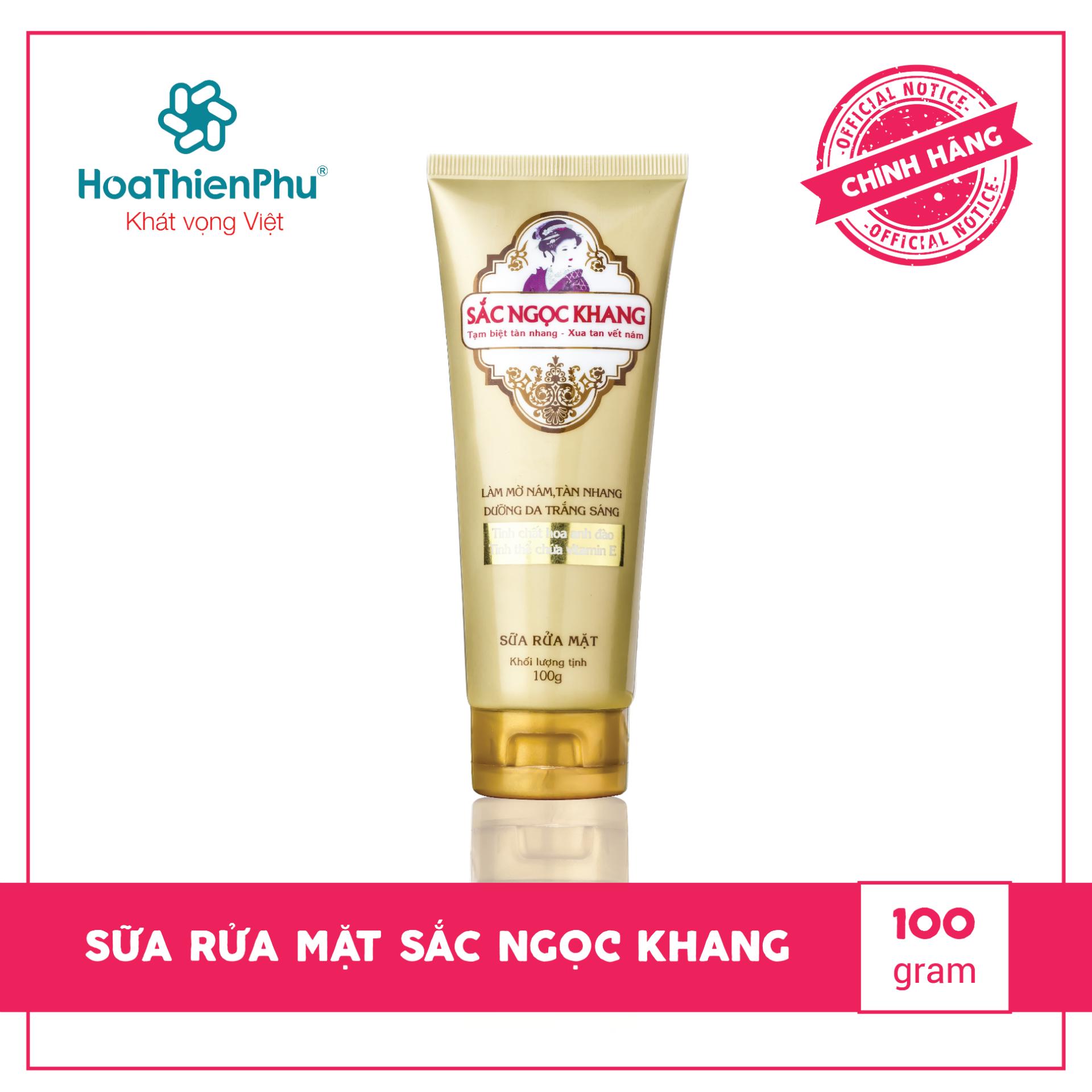 [HCM]Sữa rửa mặt Sắc Ngọc Khang tuýp 100g