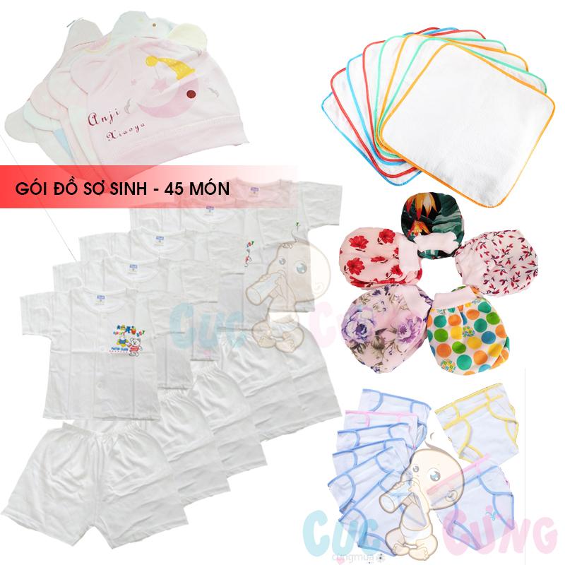 Gói đồ sơ sinh 45 món cho bé gái - baby chick
