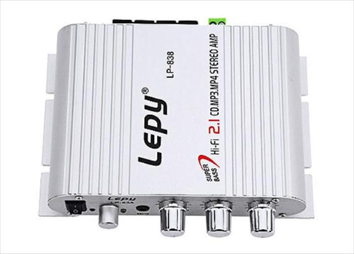 amly mini lepy 838 amply lepy 838 - CHƯA KÈM NGUỒN (độ xe máy,xe tải ...)