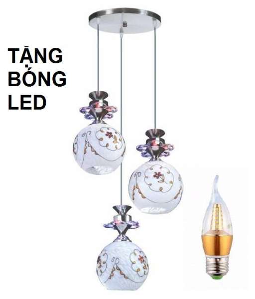 ĐÈN THẢ TRẦN TRANG TRÍ NB1627-3 TẶNG BÓNG LED