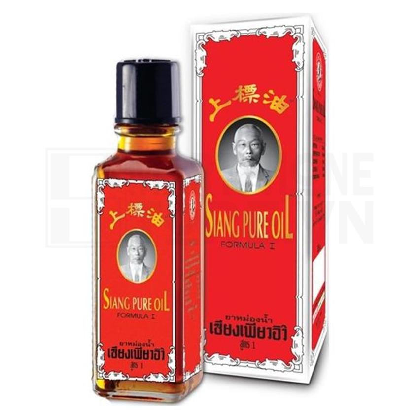 Dầu gió Thái Lan 25cc chữ màu vàng ( Siang Pure , loại 1 có tem chống giả )