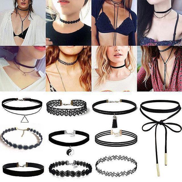 Bộ vòng choker 12 cái