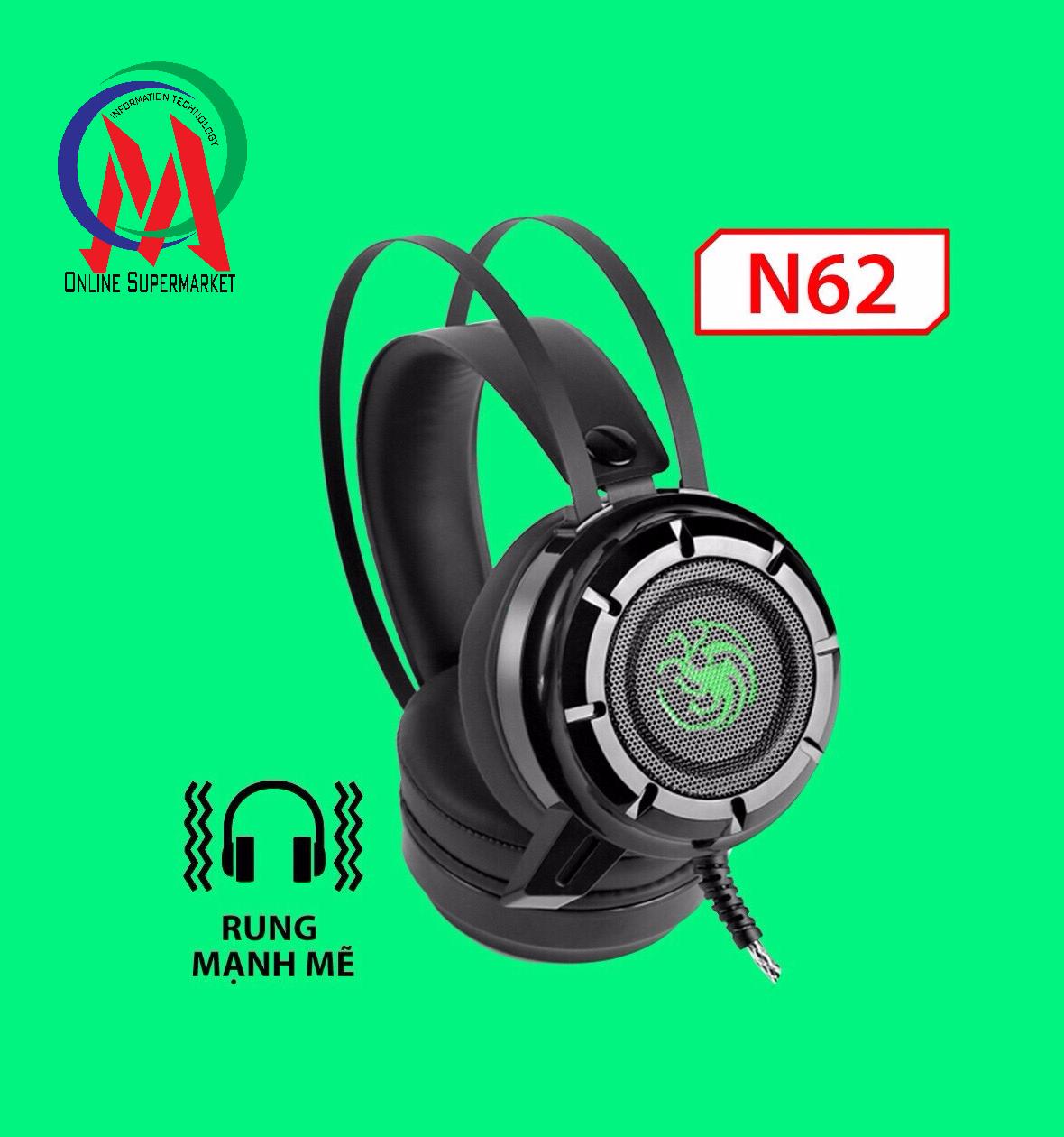 [HCM][Tai nghe chuyên game câm thanh cực hay] Tai Nghe EXAVP N62 LED + Rung