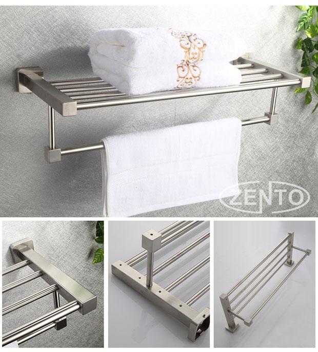 BỘ 7 PHỤ KIỆN PHÒNG TẮM INOX 304 CAO CẤP ZENTO HC339