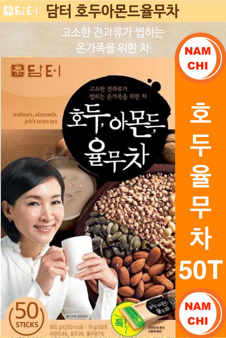 Bột Ngũ Cốc Hạt Óc chó Hạnh nhân DAMTUH Hàn Quốc 18g x 50 gói