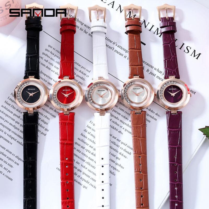 Đồng hồ nữ Sanda P245 Dây Da Cao Cấp mẫu mới