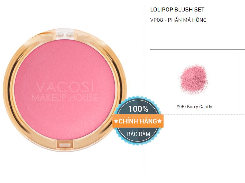 Lolipop blush set - vp08 - phấn má hồng #05: berry candy