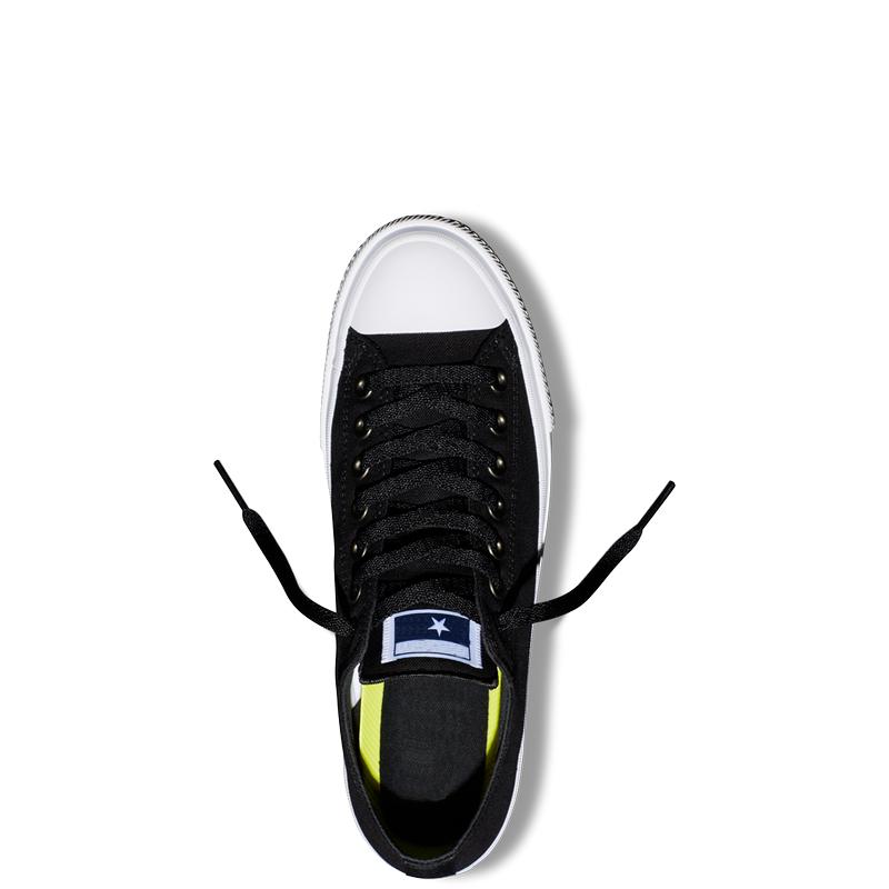 Giày Vải Nữ Sneaker CK2 Cổ Thấp Đen
